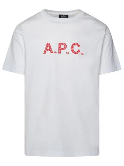 Shop Apc A.p.c. White Cotton T-shirt