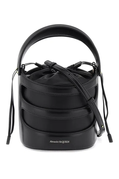 Shop Alexander Mcqueen Top Handle Bags In Black