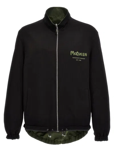 Shop Alexander Mcqueen Reversible Bomber Jacket In Multicolor