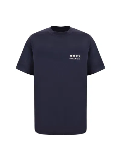 Shop Givenchy T-shirt In Deep Blue