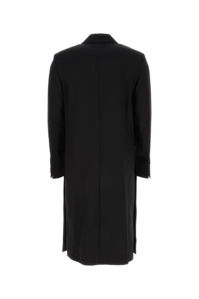 Shop Ami Alexandre Mattiussi Ami Coats In Black