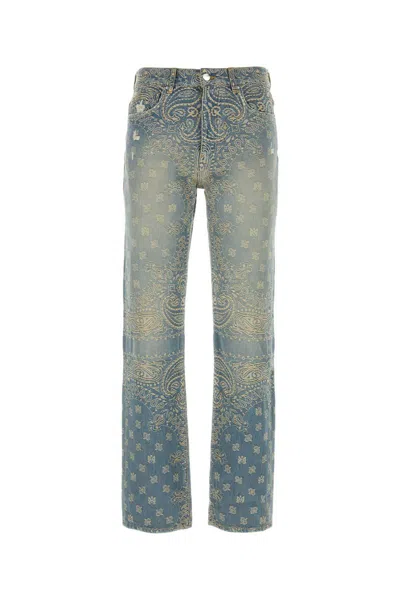 Shop Amiri 'bandana Jaquard' Jeans In Printed