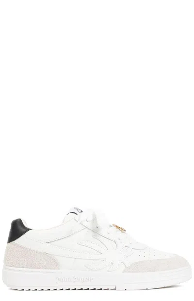 Shop Palm Angels Palm Beach University Low-top Sneakers In White