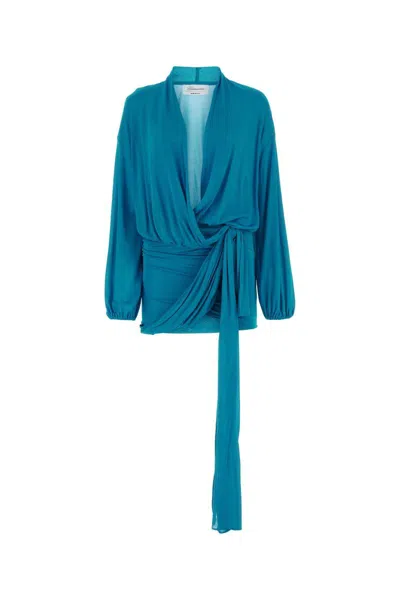 Shop Blumarine Dress In Bluejewel