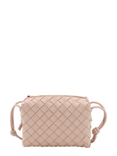 Shop Bottega Veneta Mini "loop" Crossbody Bag In Pink