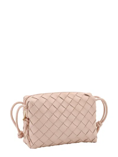 Shop Bottega Veneta Mini "loop" Crossbody Bag In Pink