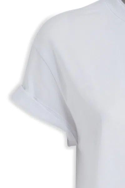 Shop Brunello Cucinelli Cotton T-shirt In White