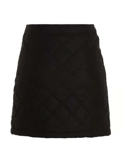 Shop Burberry 'casia' Skirt In Brown