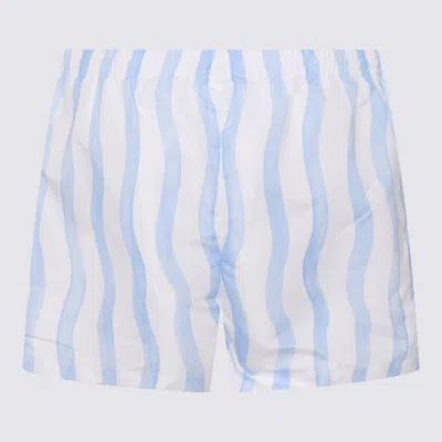 Shop Casablanca Mens Printed Swimshorts Clothing In Blue