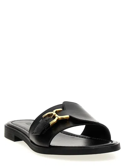 Shop Chloé 'marcie' Sandals In Black