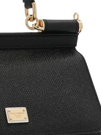 Shop Dolce & Gabbana "sicily" Handbag In Black