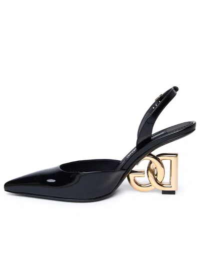 Shop Dolce & Gabbana 'lollo' Slingback In Black