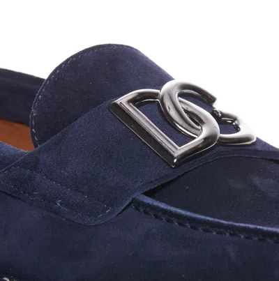 Shop Dolce & Gabbana Suede Loafer In Blue