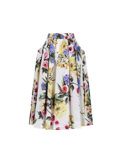 Shop Dolce & Gabbana 'giardino' Skirt In Multicolor