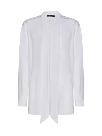 Shop Dolce & Gabbana Shirts In Bianco Otticco