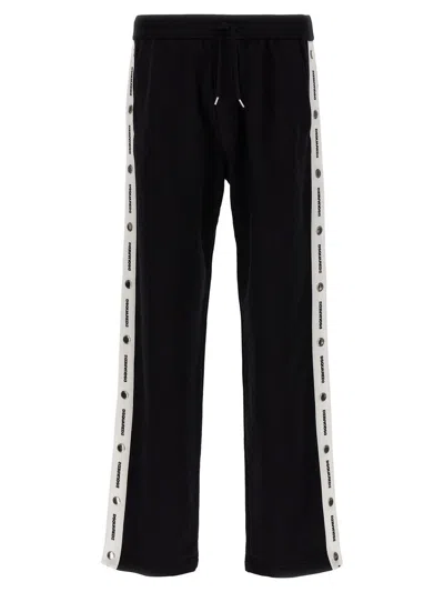 Shop Dsquared2 'burbs' Joggers In White/black