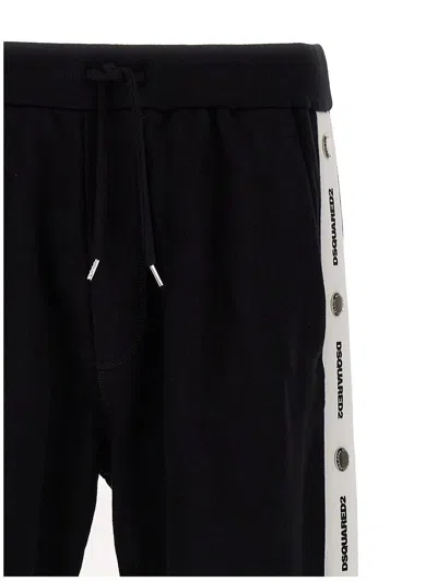 Shop Dsquared2 'burbs' Joggers In White/black