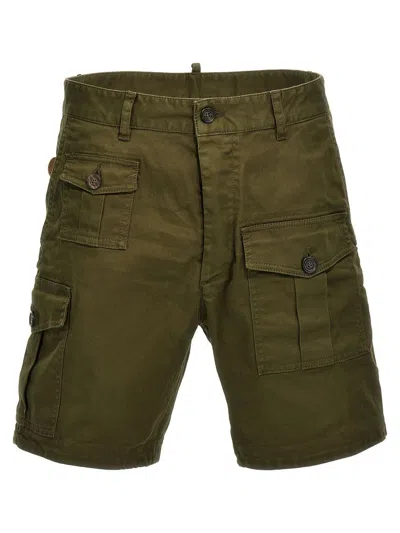 Shop Dsquared2 Shorts In Green
