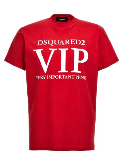 Shop Dsquared2 'vip' T-shirt In Red