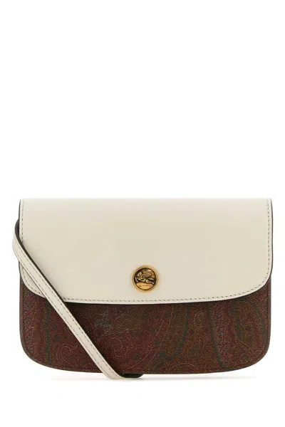 Etro Shoulder Bag With Paisley Print Panels In Printed