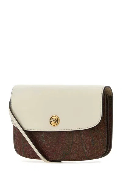 Etro Shoulder Bag With Paisley Print Panels In Printed