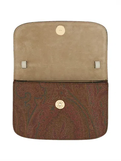 Etro Shoulder Bag With Paisley Print Panels In Printed