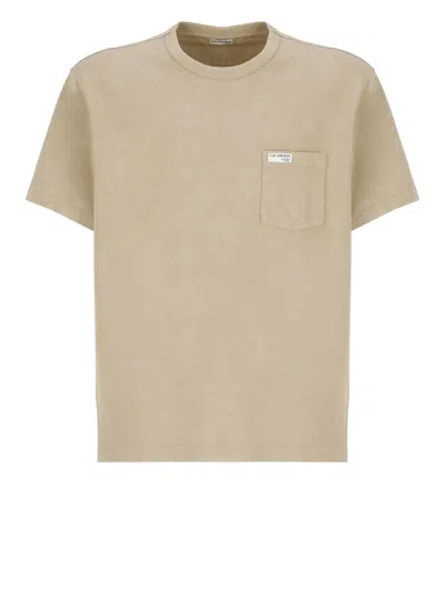 Shop Fay T-shirts And Polos Beige