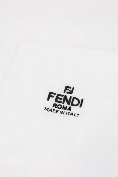 Shop Fendi Roma Cotton T-shirt In White