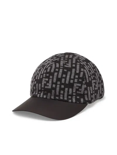Shop Fendi Hat In Grey
