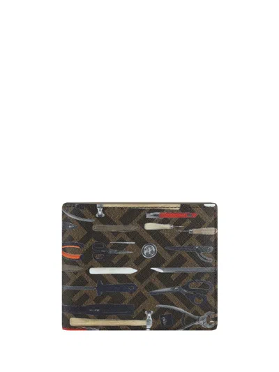 Shop Fendi 'attrezzi' Wallet In Multicolor