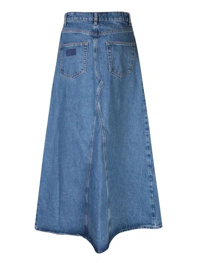 Shop Ganni Skirts In Blue