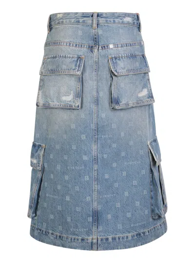 Shop Givenchy Skirts In Blue