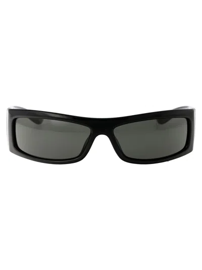 Shop Gucci Sunglasses In 007 Black Black Grey
