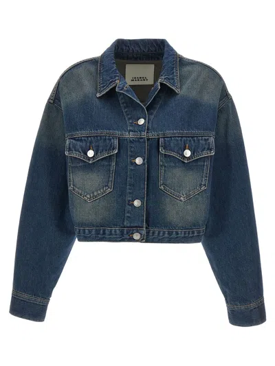 Shop Isabel Marant 'tadia' Jacket In Blue