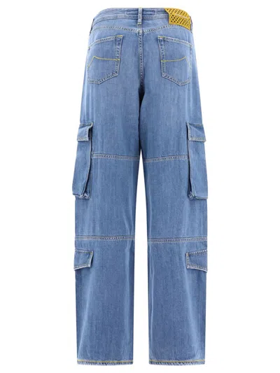 Shop Jacob Cohen Riri Relaxed Fit Cargo Jeans In Blue