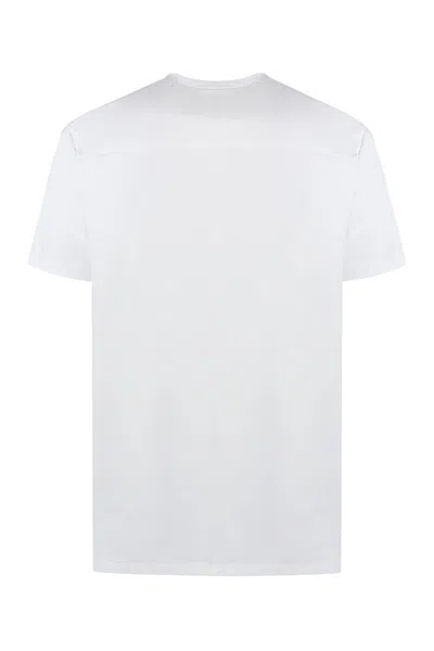 Shop Jil Sander Cotton Crew-neck T-shirt In White