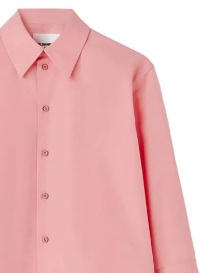 Shop Jil Sander Shirts In Pink