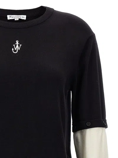 Shop Jw Anderson J.w. Anderson Removable Sleeve Sweater In Black