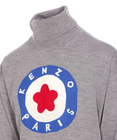 Shop Kenzo Sweaters In Gris Perle