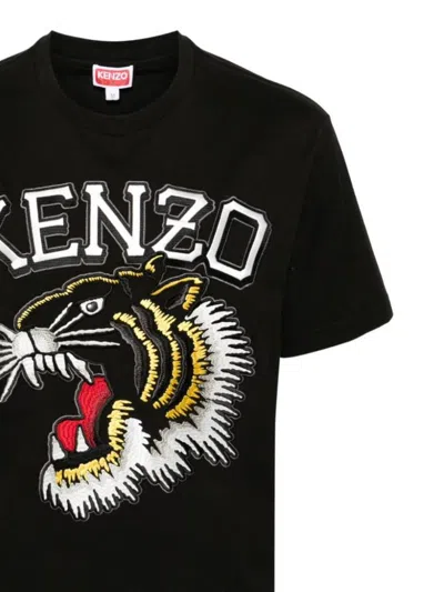 Shop Kenzo Black Cotton T--shirt