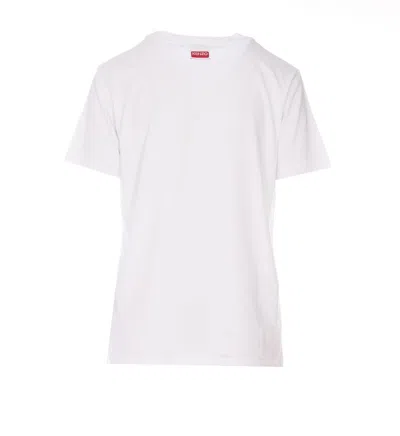 Shop Kenzo Flower Print T-shirt In White