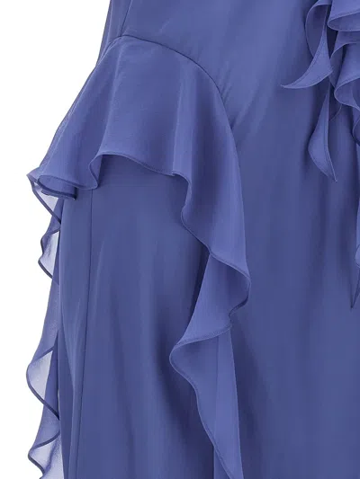 Shop Khaite Dresses In Blue Iris