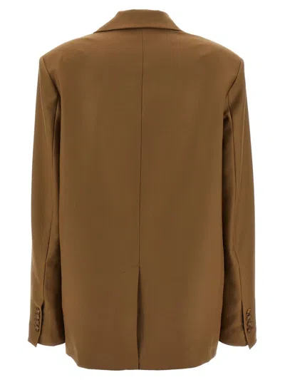 Shop Loulou Studio Jackets In Antique Brown
