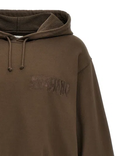 Shop Magliano 'twisted' Hoodie In Brown