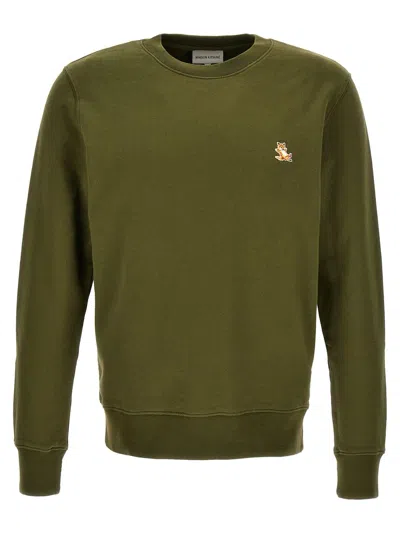 Shop Maison Kitsuné Maison Kitsune Sweatshirts In Militarygreen