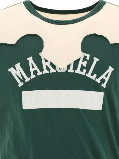 Shop Maison Margiela T-shirts In Green