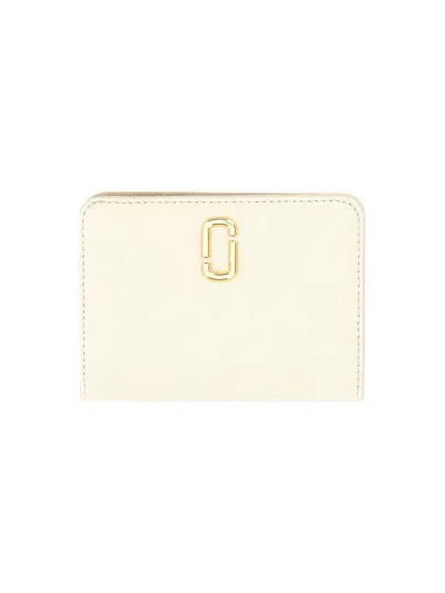 Shop Marc Jacobs 'the J Marc Mini Compact' Wallet In White