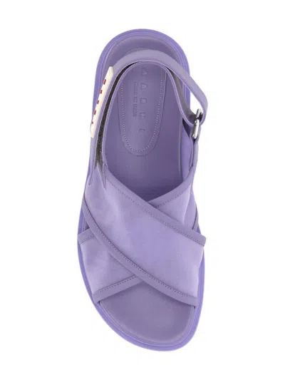 Shop Marni Sandals Purple
