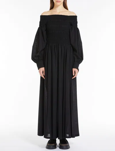 Shop Max Mara Dresses Black In Black/white