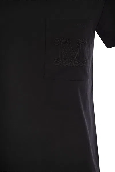 Shop Max Mara Papaia1 - Cotton Jersey T-shirt In Black